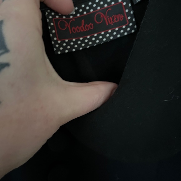 Voodoo Vixen PinUp Goth Gothabilly XXL Top - Picture 2 of 3